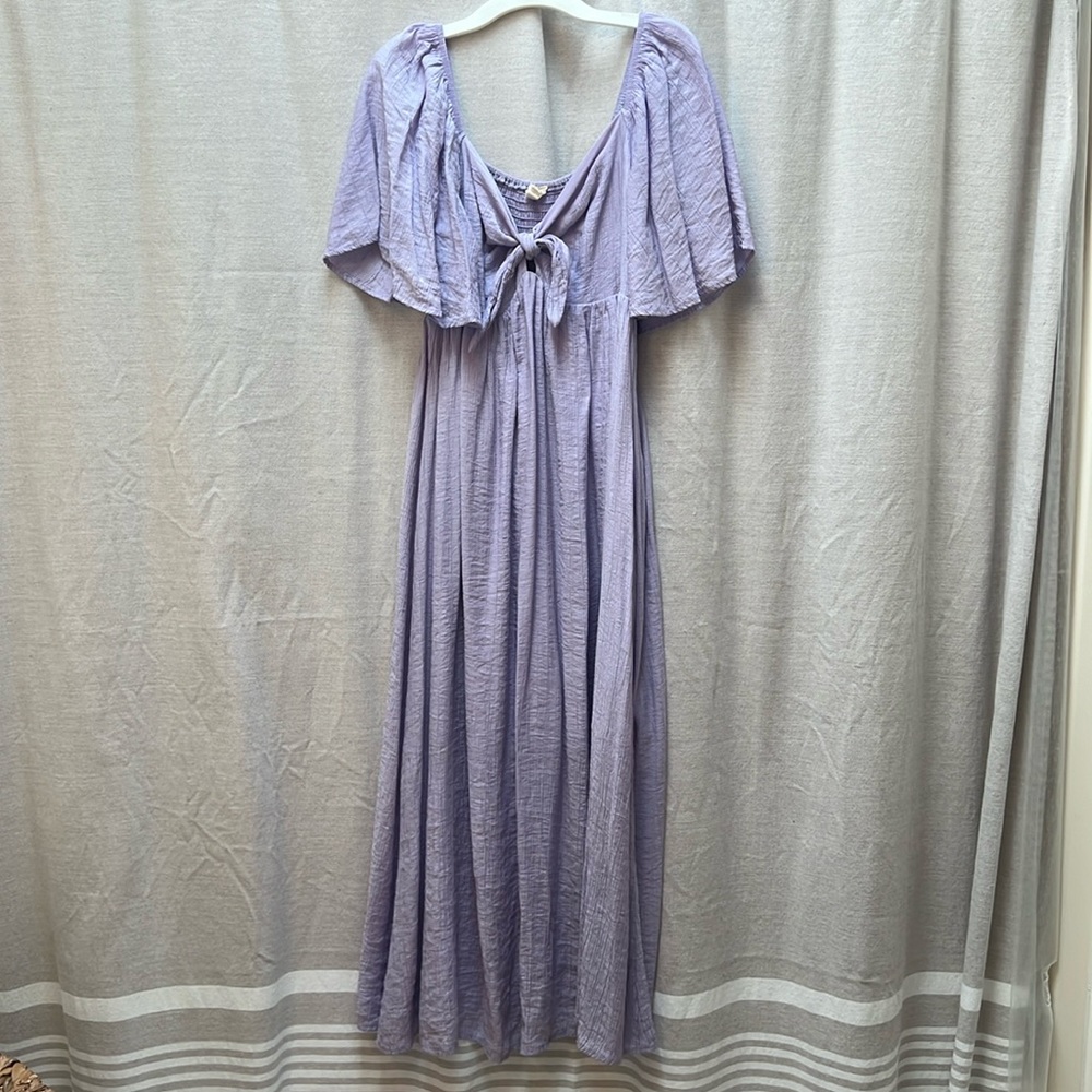 Pastel Purple Ankle Length Dress
